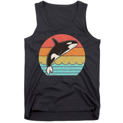Vintage Retro Leaping Ocra Killer Whale Tank Top