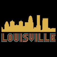 Vintage Retro Louisville Kentucky Skyline Toddler T-Shirt