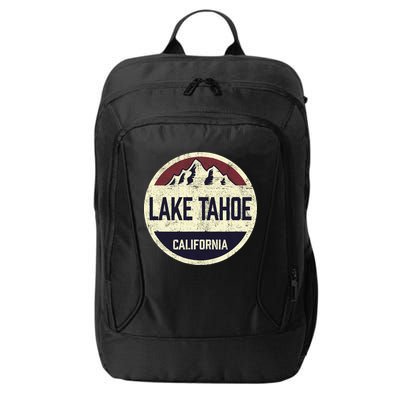 Vintage Retro Lake Tahoe California Mountain Circle Sports City Backpack