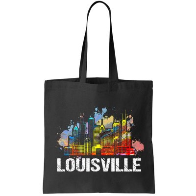 Vintage Retro Louisville Kentucky Skyline Gift Bag