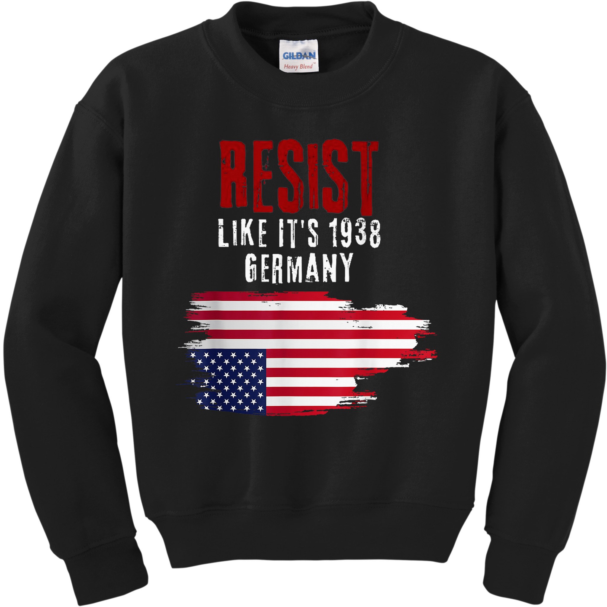 Vintage Resist Like It'S 1938 Germany Flag Kids Sweatshirt