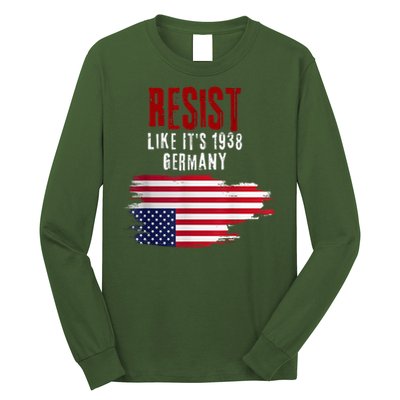 Vintage Resist Like It'S 1938 Germany Flag Long Sleeve Shirt