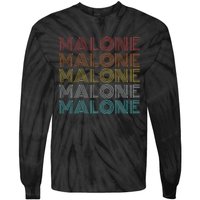 Vintage Retro Malone Tie-Dye Long Sleeve Shirt