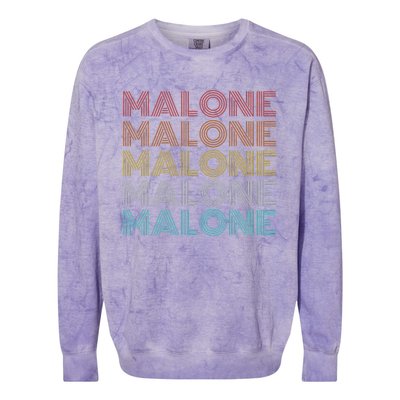 Vintage Retro Malone Colorblast Crewneck Sweatshirt