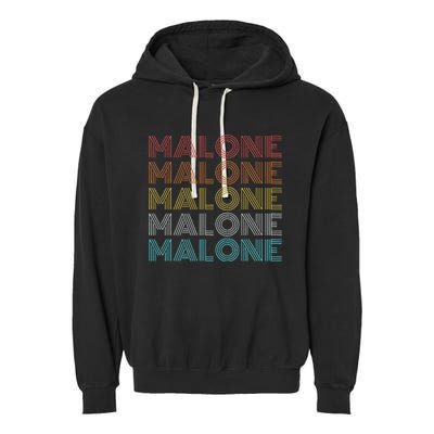 Vintage Retro Malone Garment-Dyed Fleece Hoodie