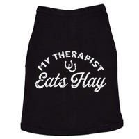 Vintage Retro My Therapist Eats Hay Funny Horse Lover Doggie Tank