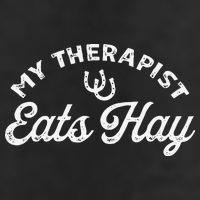 Vintage Retro My Therapist Eats Hay Funny Horse Lover Beanie