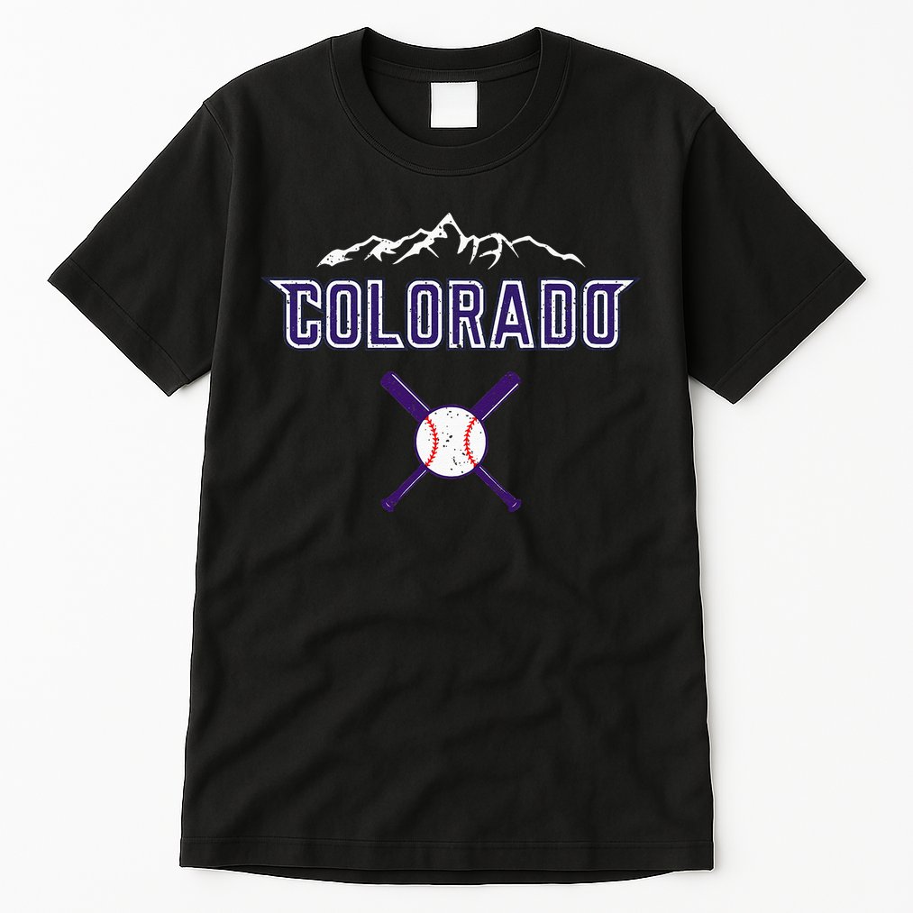 Vintage Rocky Mountain Silhouette Colorado Sport Tall T-Shirt