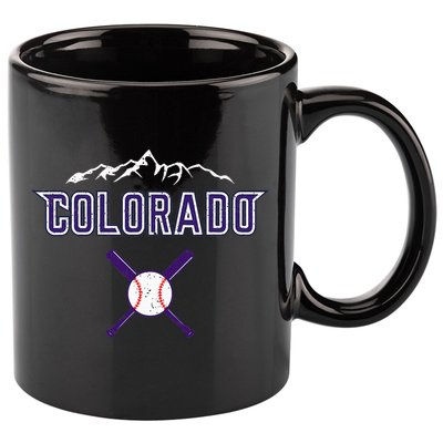 Vintage Rocky Mountain Silhouette Colorado Sport 11oz C Handle Ceramic Mug