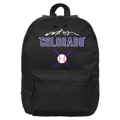 Vintage Rocky Mountain Silhouette Colorado Sport 16 in Basic Backpack