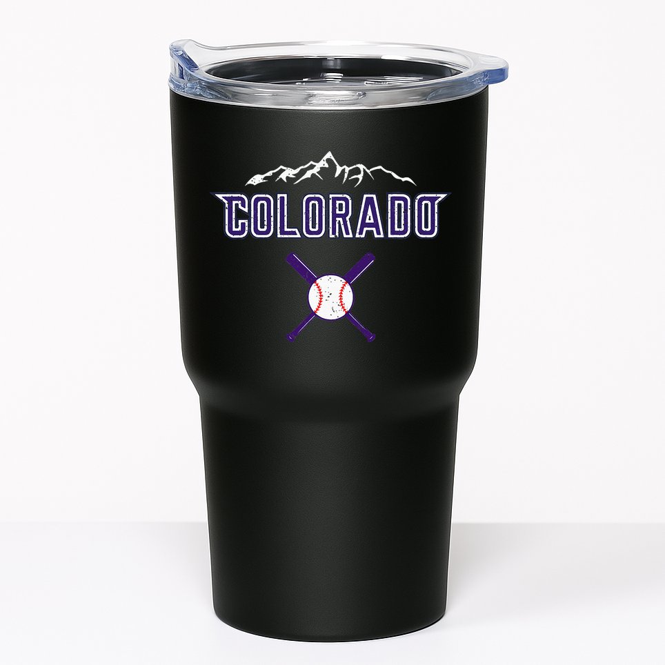 Vintage Rocky Mountain Silhouette Colorado Sport Tumbler