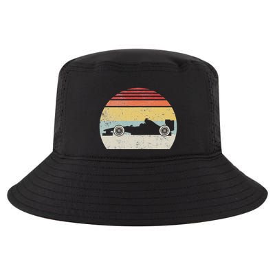 Vintage Retro Mechanic Sport Formula Race Car Cool Comfort Performance Bucket Hat
