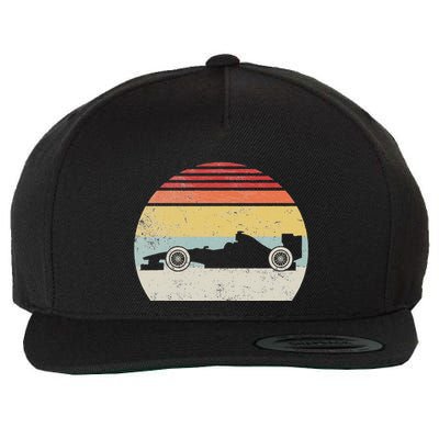 Vintage Retro Mechanic Sport Formula Race Car Wool Snapback Cap