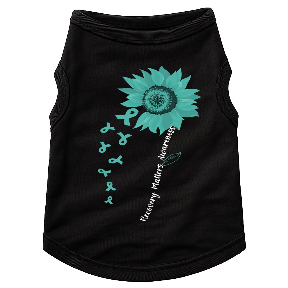 Vintage Recovery Matters Awareness Gift Doggie Tank