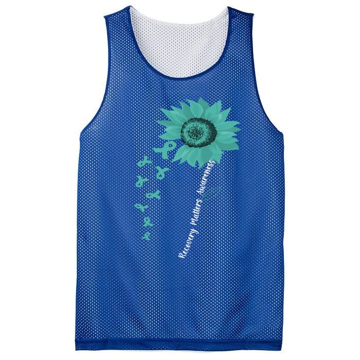 Vintage Recovery Matters Awareness Gift Mesh Reversible Basketball Jersey Tank