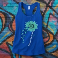 Vintage Recovery Matters Awareness Gift Womens Tank Top