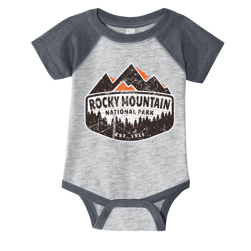 Vintage Rocky Mountain National Park Colorado Souvenir Infant Baby Jersey Bodysuit
