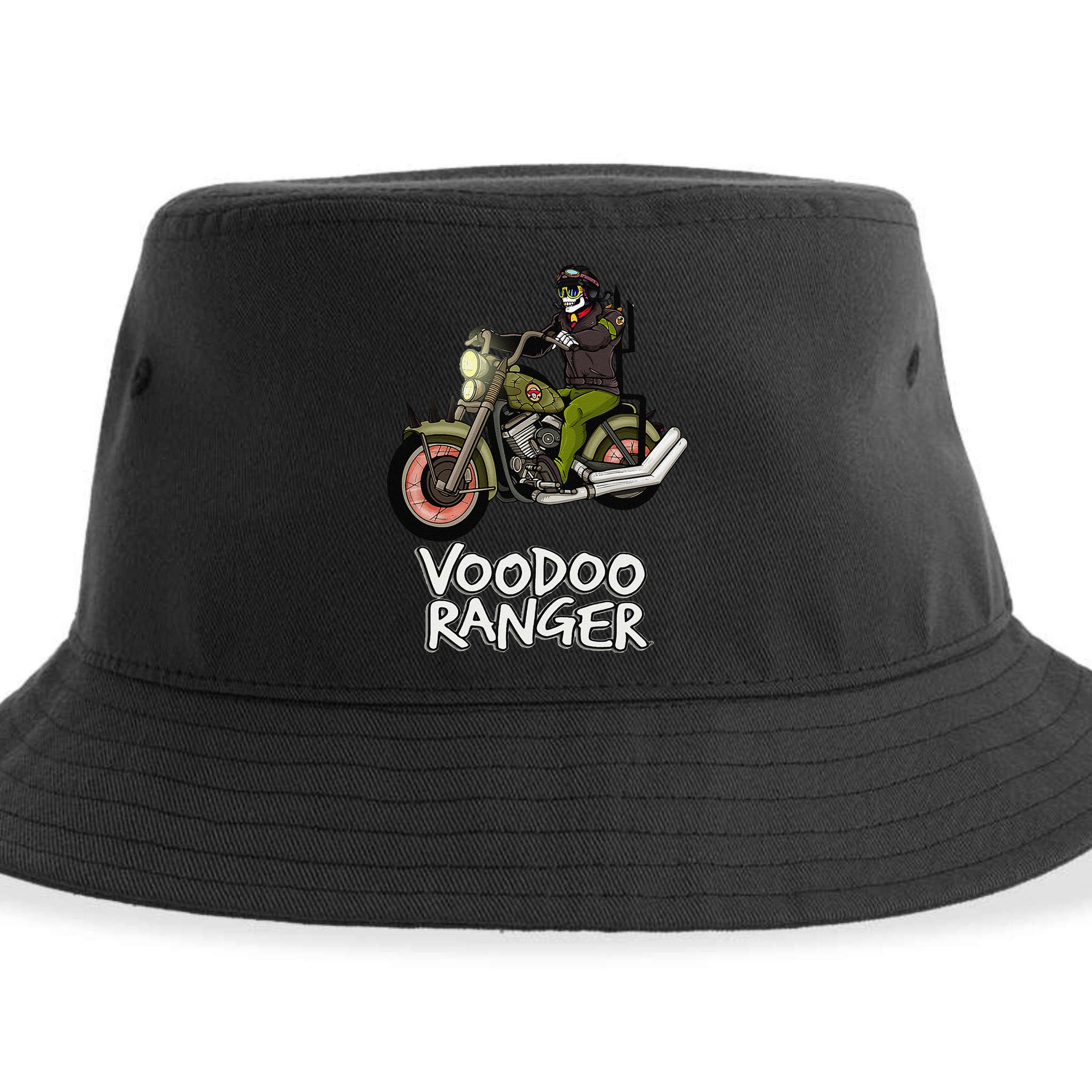 Voodoo Ranger Motorcycle Enthusiast Rider Graphic Top Sustainable Bucket Hat