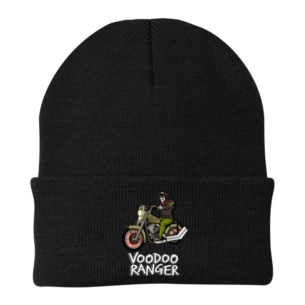 Voodoo Ranger Motorcycle Enthusiast Rider Graphic Top Beanie