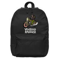 Voodoo Ranger Motorcycle Enthusiast Rider Graphic Top 16 in Basic Backpack