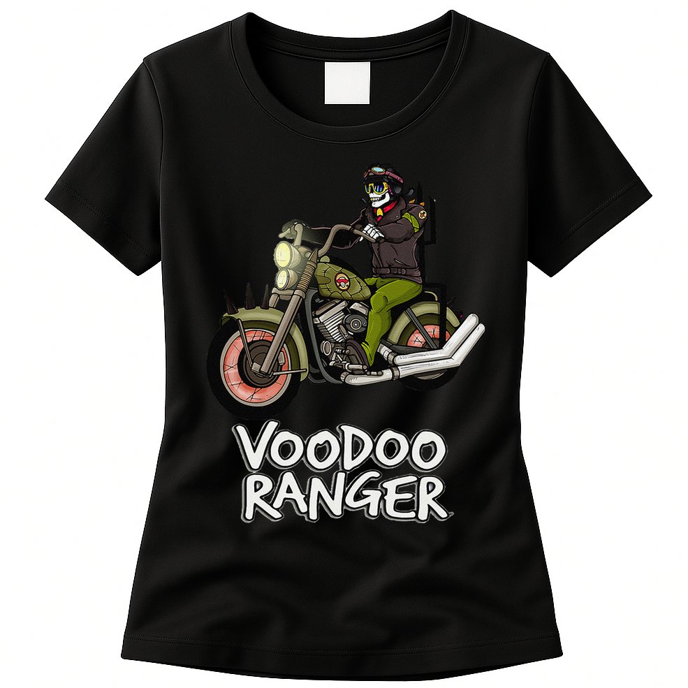 Voodoo Ranger Motorcycle Enthusiast Rider Graphic Top Womens T-Shirt