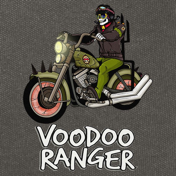 Voodoo Ranger Motorcycle Enthusiast Rider Graphic Top Cotton Canvas Backpack