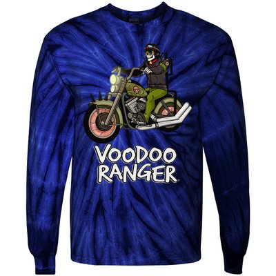 Voodoo Ranger Motorcycle Enthusiast Rider Graphic Top Tie-Dye Long Sleeve Shirt