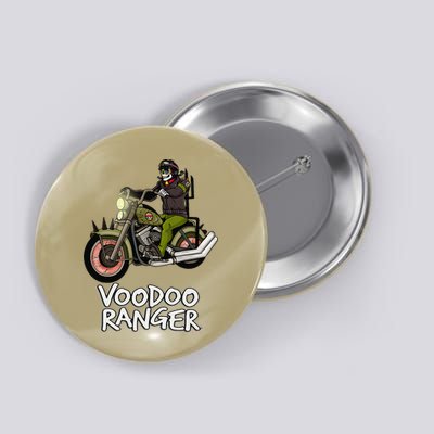 Voodoo Ranger Motorcycle Enthusiast Rider Graphic Top Button