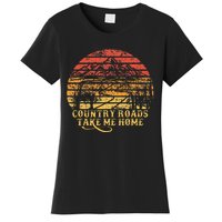 Vintage Retro Music Fans Country Roads Take Me Home Women's T-Shirt