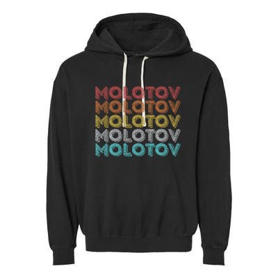 Vintage Retro Molotov Garment-Dyed Fleece Hoodie