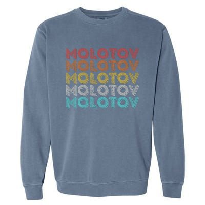 Vintage Retro Molotov Garment-Dyed Sweatshirt