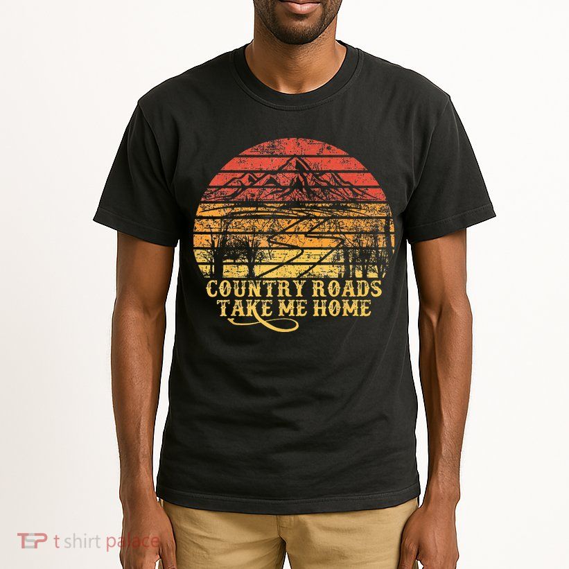 Vintage Retro Music Fans Country Roads Take Me Home Tall T-Shirt