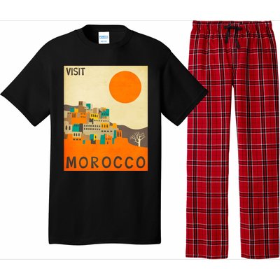 Vintage Retro Morocco Poster Pajama Set