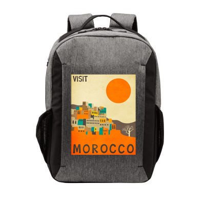 Vintage Retro Morocco Poster Vector Backpack