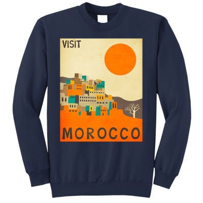 Vintage Retro Morocco Poster Sweatshirt