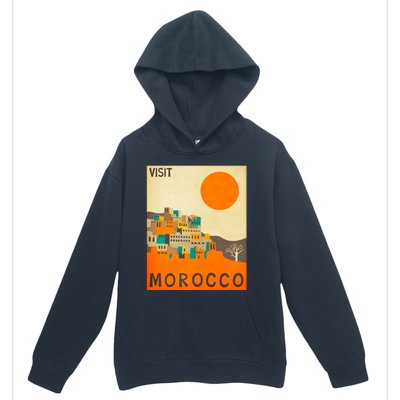 Vintage Retro Morocco Poster Urban Pullover Hoodie