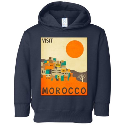 Vintage Retro Morocco Poster Toddler Hoodie