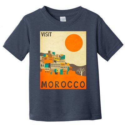 Vintage Retro Morocco Poster Toddler T-Shirt