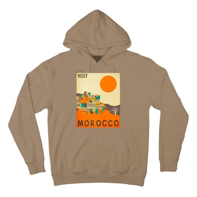 Vintage Retro Morocco Poster Hoodie