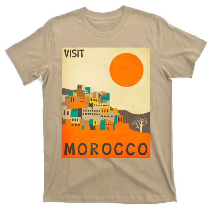 Vintage Retro Morocco Poster T-Shirt