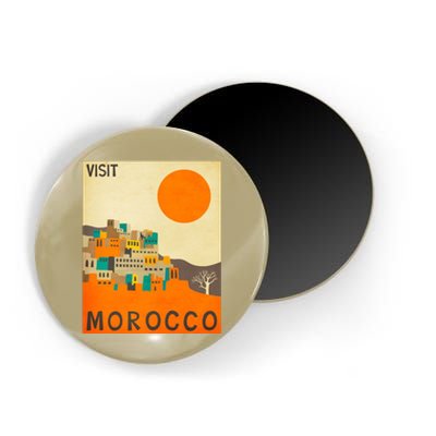 Vintage Retro Morocco Poster Magnet