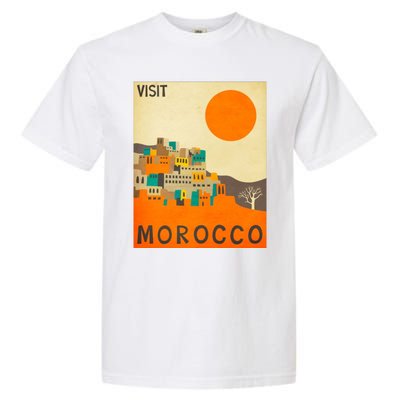 Vintage Retro Morocco Poster Garment-Dyed Heavyweight T-Shirt