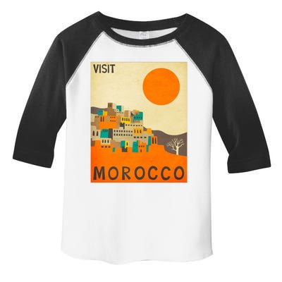 Vintage Retro Morocco Poster Toddler Fine Jersey T-Shirt