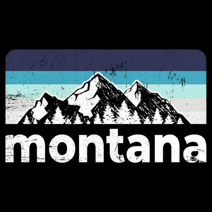 Vintage Retro Montana Mountain Adventure Outdoor Big Sky Funny Gift Doggie Tank