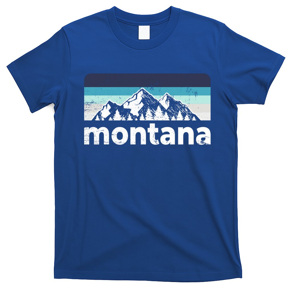 Vintage Retro Montana Mountain Adventure Outdoor Big Sky Funny Gift T-Shirt
