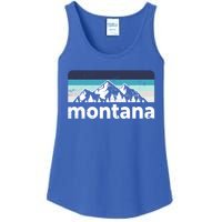 Vintage Retro Montana Mountain Adventure Outdoor Big Sky Funny Gift Ladies Essential Tank