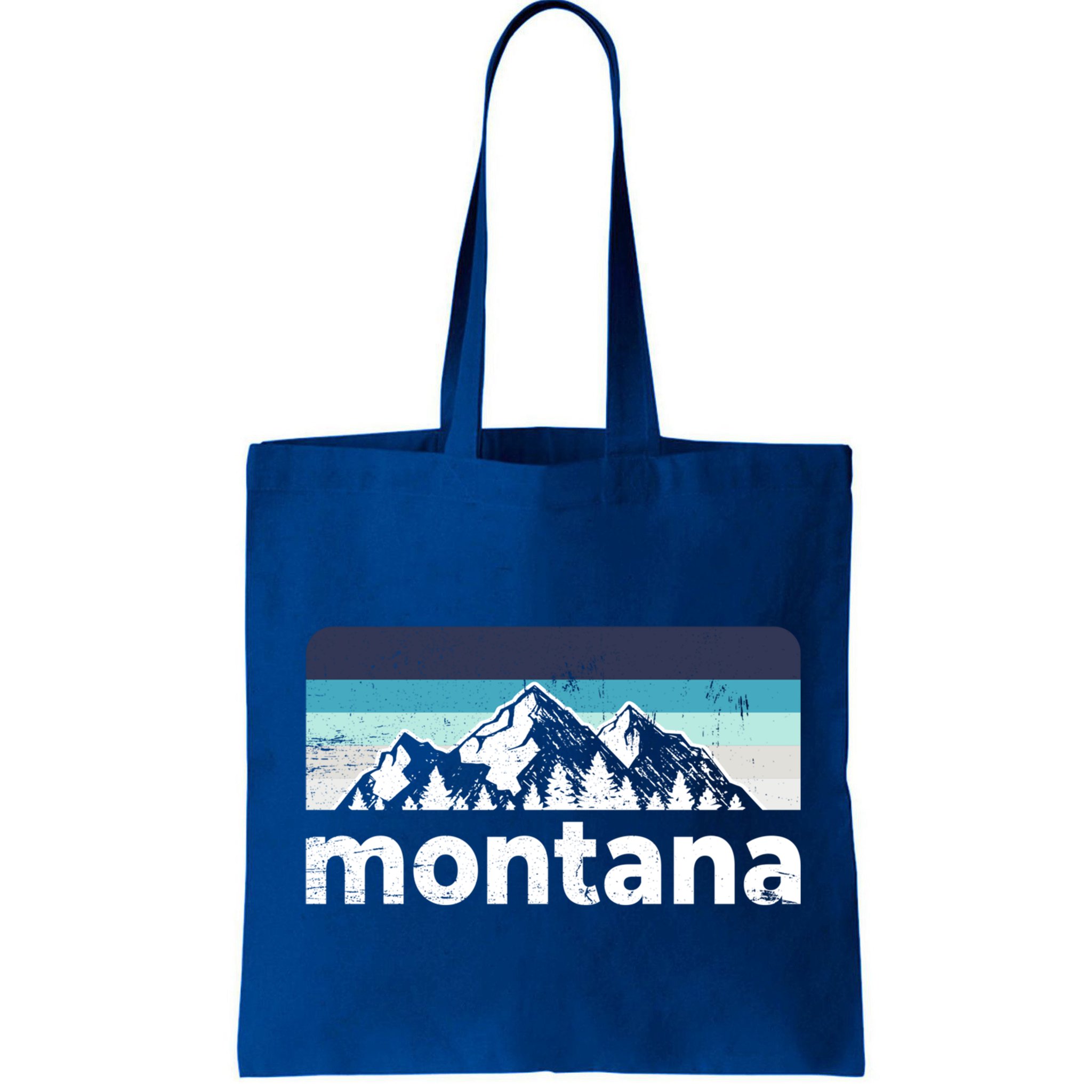 Vintage Retro Montana Mountain Adventure Outdoor Big Sky Funny Gift Bag