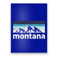 Vintage Retro Montana Mountain Adventure Outdoor Big Sky Funny Gift Poster