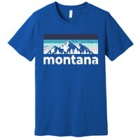 Vintage Retro Montana Mountain Adventure Outdoor Big Sky Funny Gift Premium T-Shirt