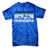 Vintage Retro Montana Mountain Adventure Outdoor Big Sky Funny Gift Tie-Dye T-Shirt